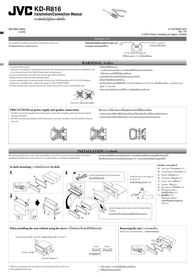 JVC KD-R816 Repair manual