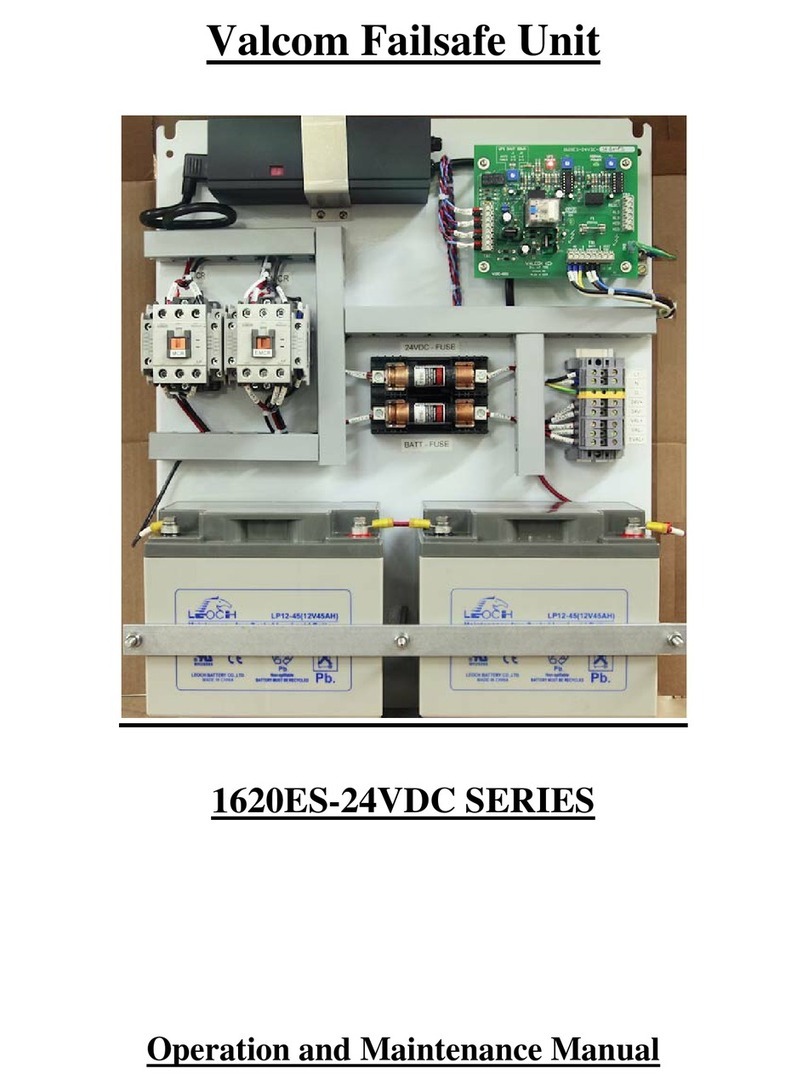 Valcom 1620ES-24VDC Series Operation and maintenance manual Valcom 1620ES-24VDC Series Operation and maintenance manual