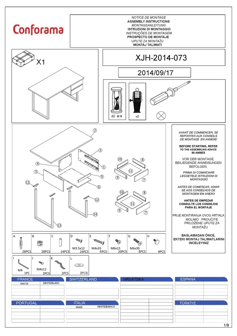 CONFORAMA XJH-2014-073 User manual