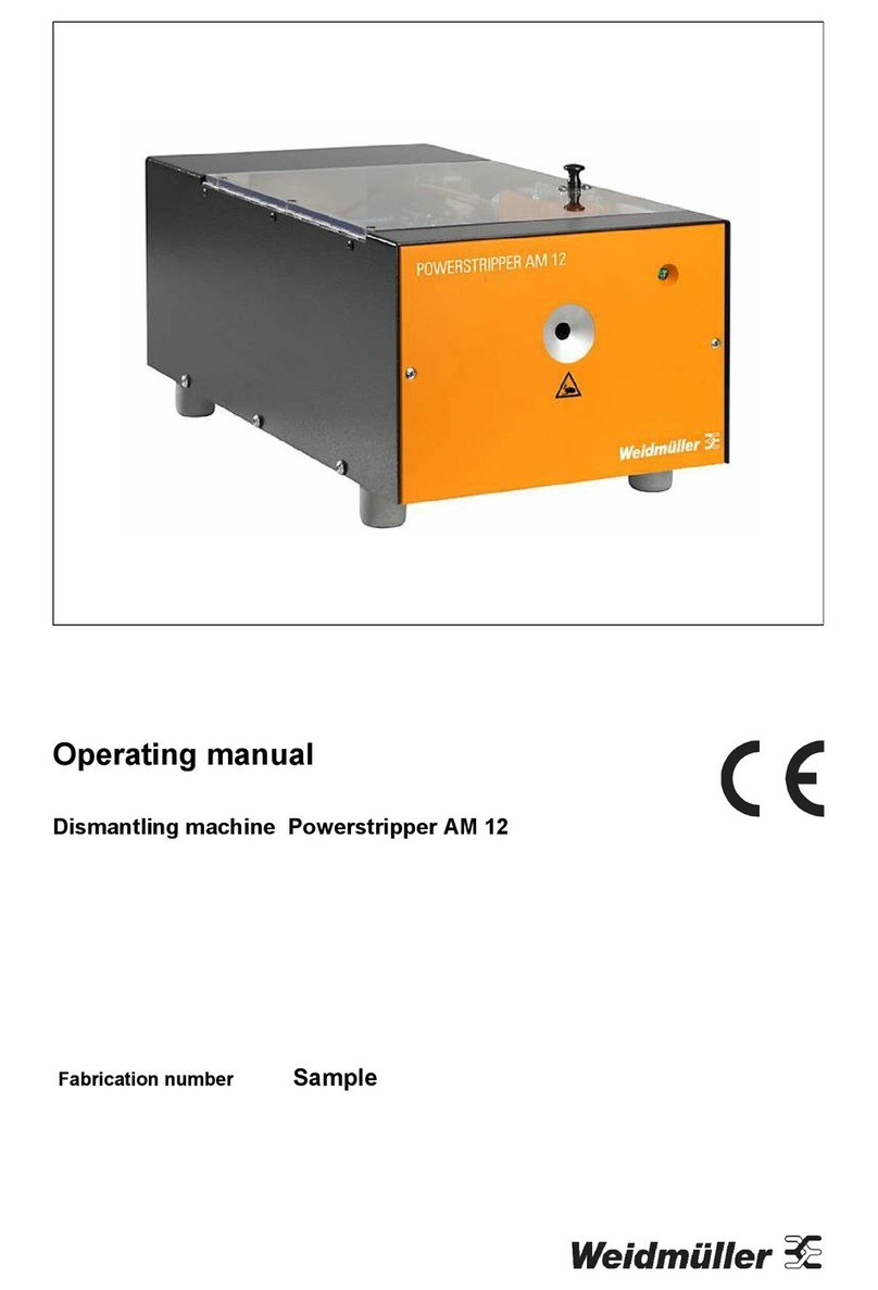 Weidmüller POWERSTRIPPER AM 12 operating manual