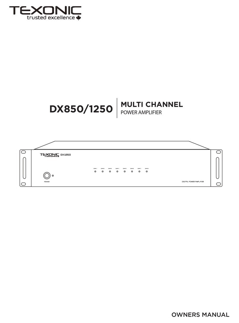 TEXONIC DX850 owner's manual