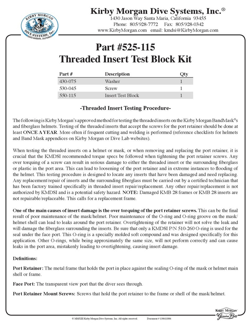 Kirby Morgan 525-115 manual