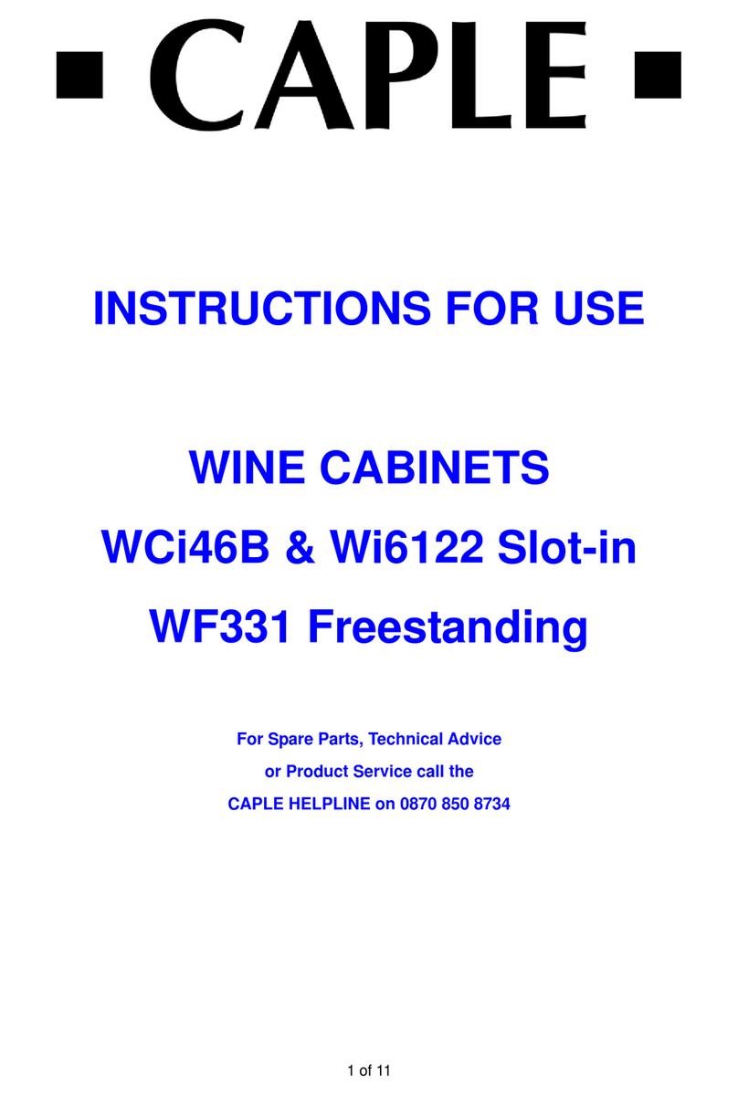 Caple Wi6122 Instructions for use