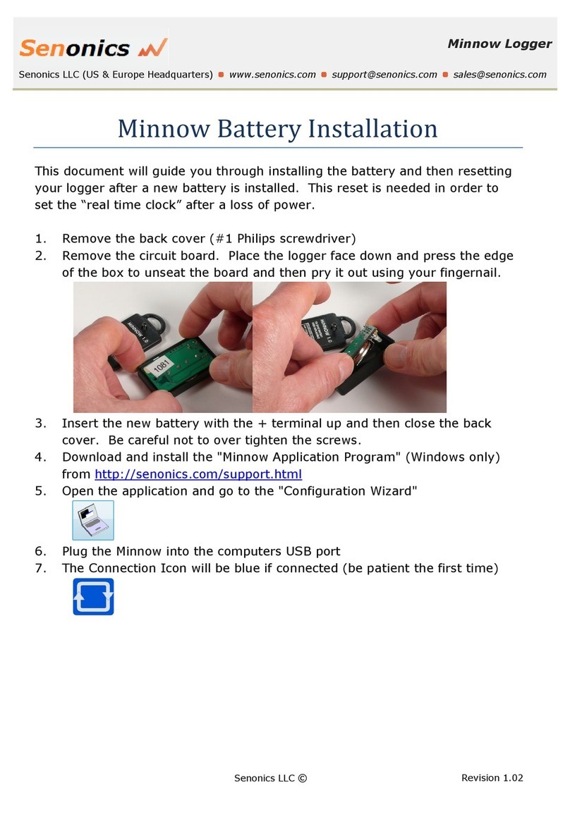 Senonics Minnow Use and care manual