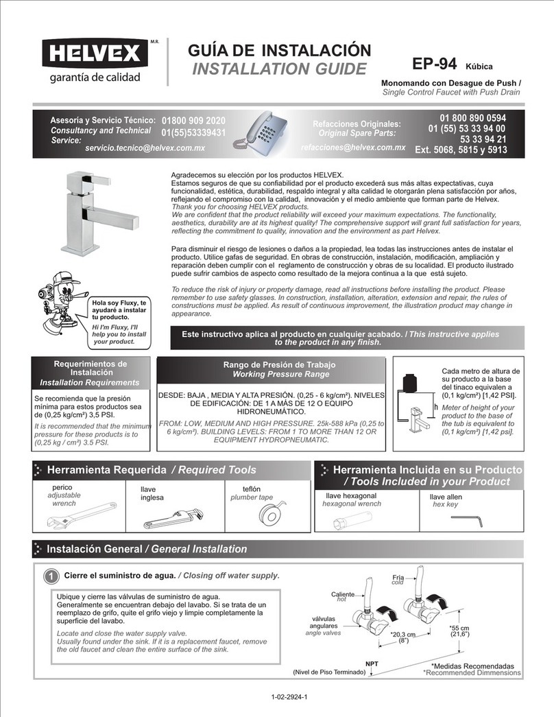 Helvex EP-94 installation guide