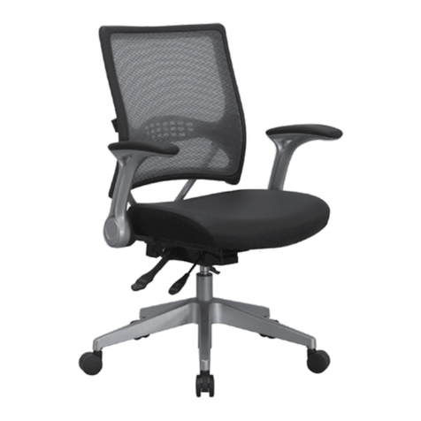 Office Star Products Space Seating 67-E36N69R5 operating instructions