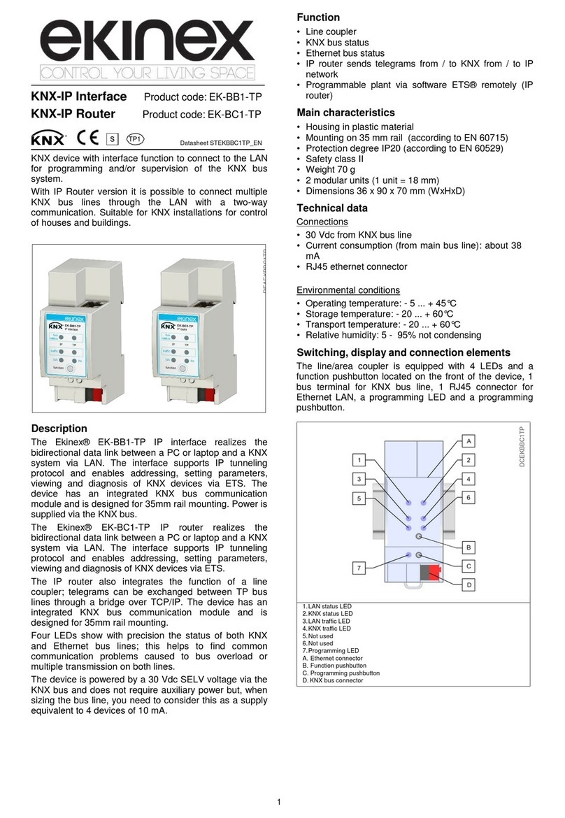 Ekinex EK-BB1-TP User manual