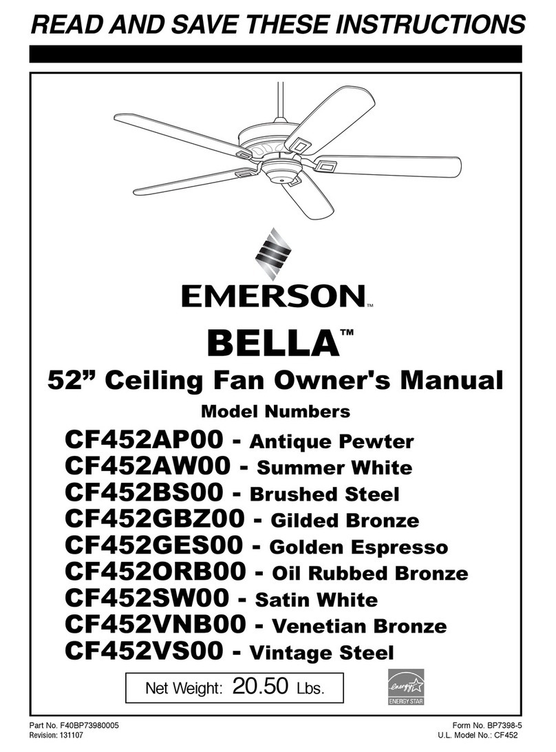 Emerson CF452AP00 User manual