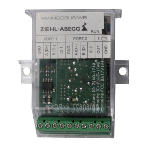 ZIEHL-ABEGG AM-MODBUS-WB quick start guide