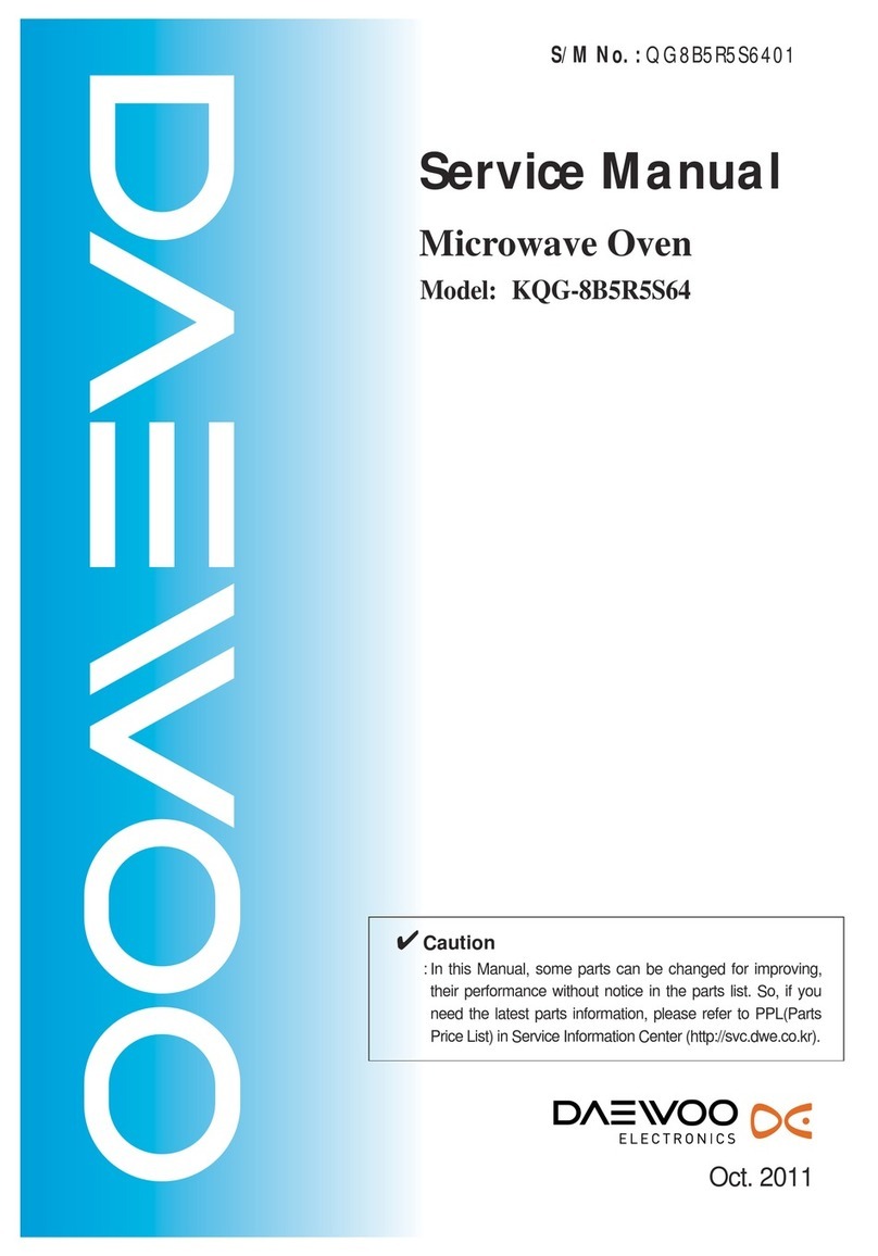 DAEWOO ELECTRONICS KQG-8B5R5S64 User manual DAEWOO ELECTRONICS KQG-8B5R5S64 User manual