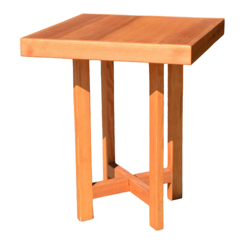Forever Redwood GLADY'S BALCONY TABLE SET Assembly instructions Forever Redwood GLADY'S BALCONY TABLE SET Assembly instructions