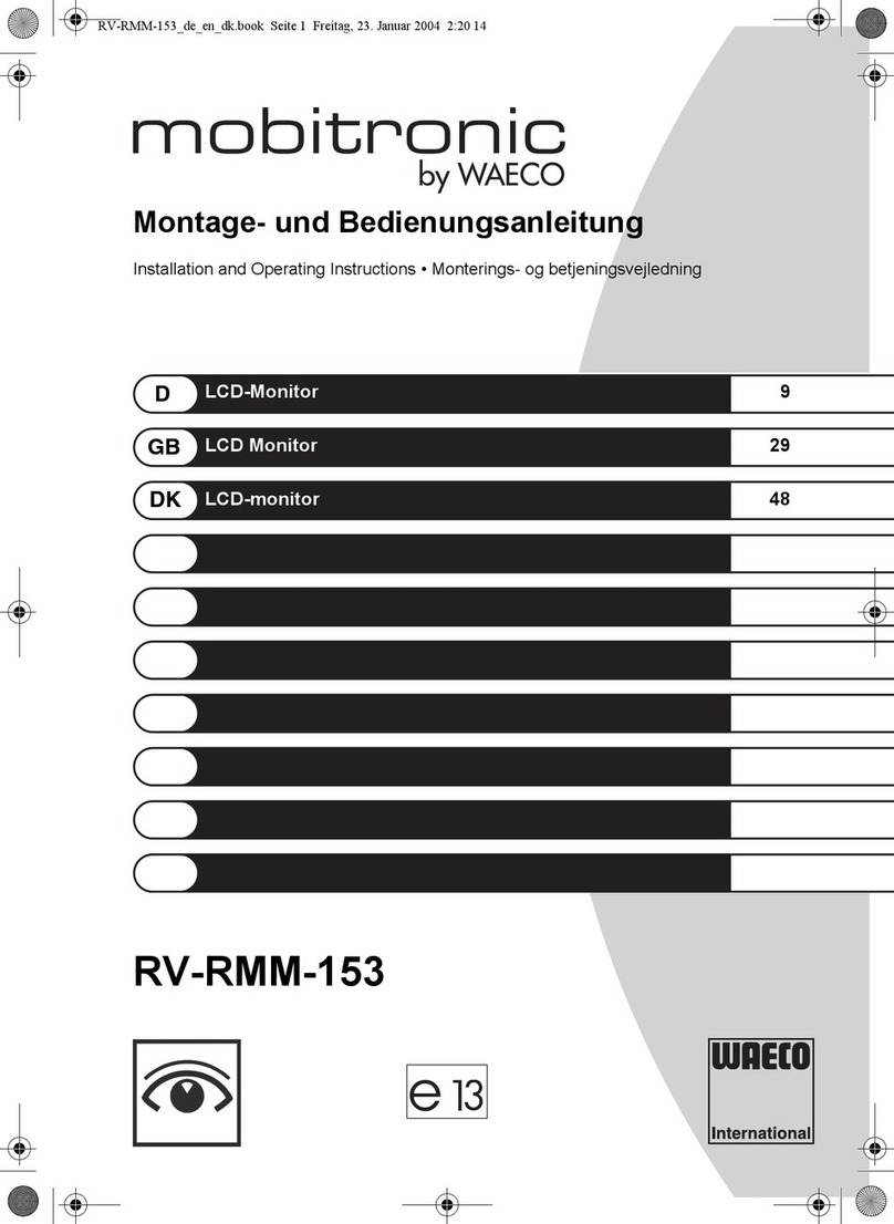 Waeco Mobitronics RV-RMM-153 User manual