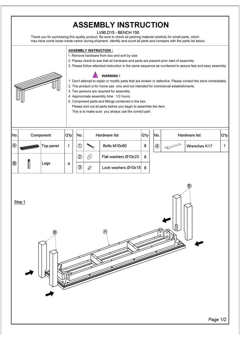 Target BENCH 150 Assembly instruction