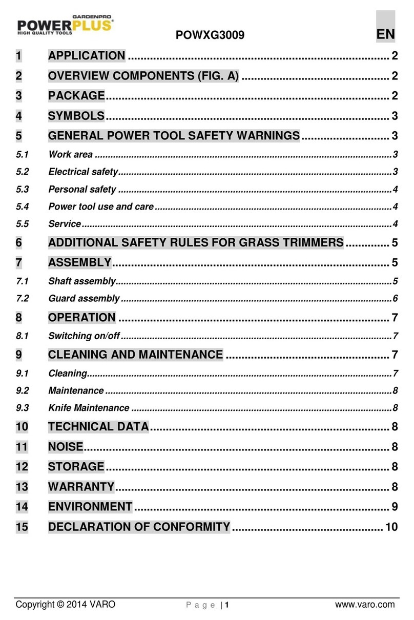 VARO POWERplus POWXG3009 User manual
