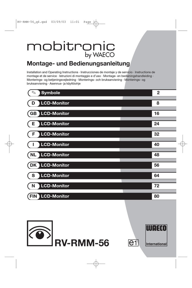 Waeco Mobitronic RV-RMM-56 User manual