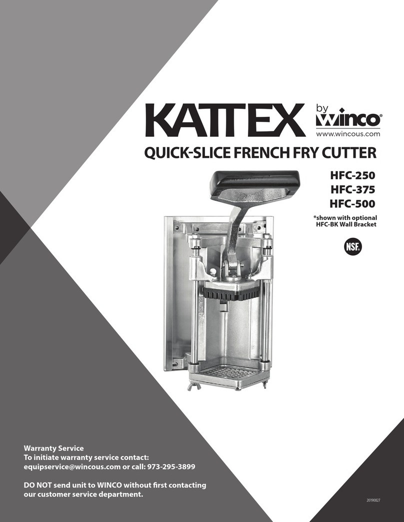 Winco KATTEX HFC-250 quick start guide