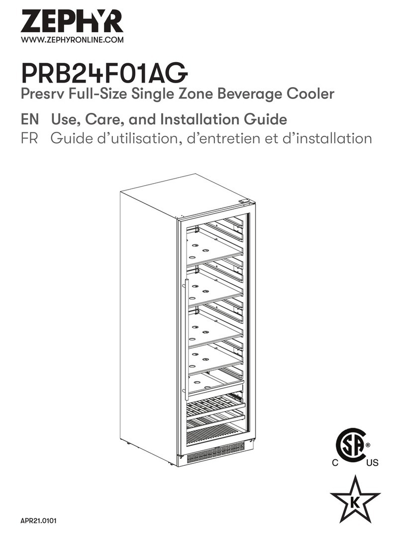 Zephyr PRB24F01AG Installation guide
