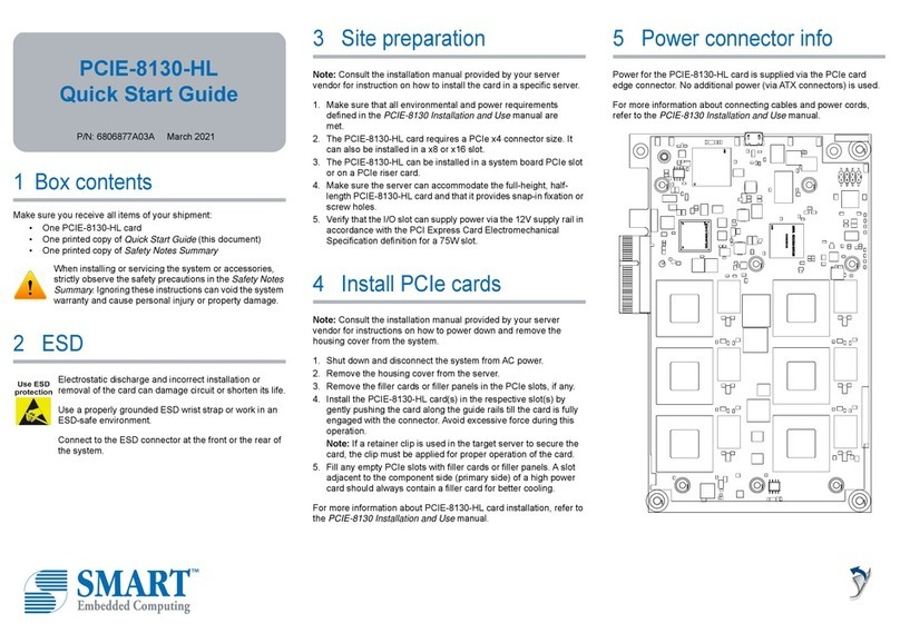 SMART Embedded Computing PCIE-8130-HL User manual