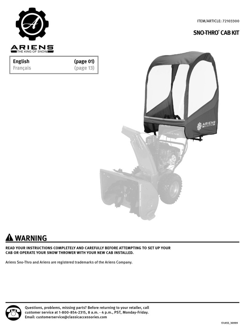 Ariens SNO-THRO 72103300 manual