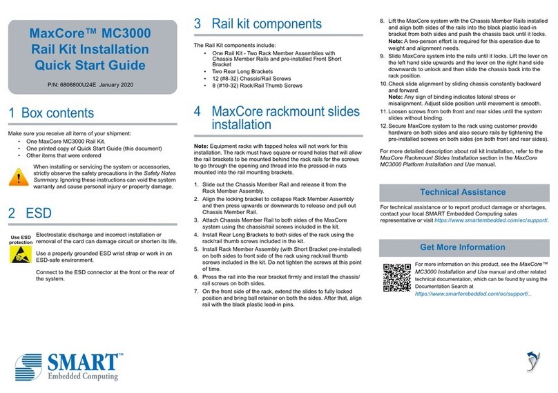 SMART Embedded Computing MaxCore MC3000 Installation & quick start guide SMART Embedded Computing MaxCore MC3000 Installation & quick start guide