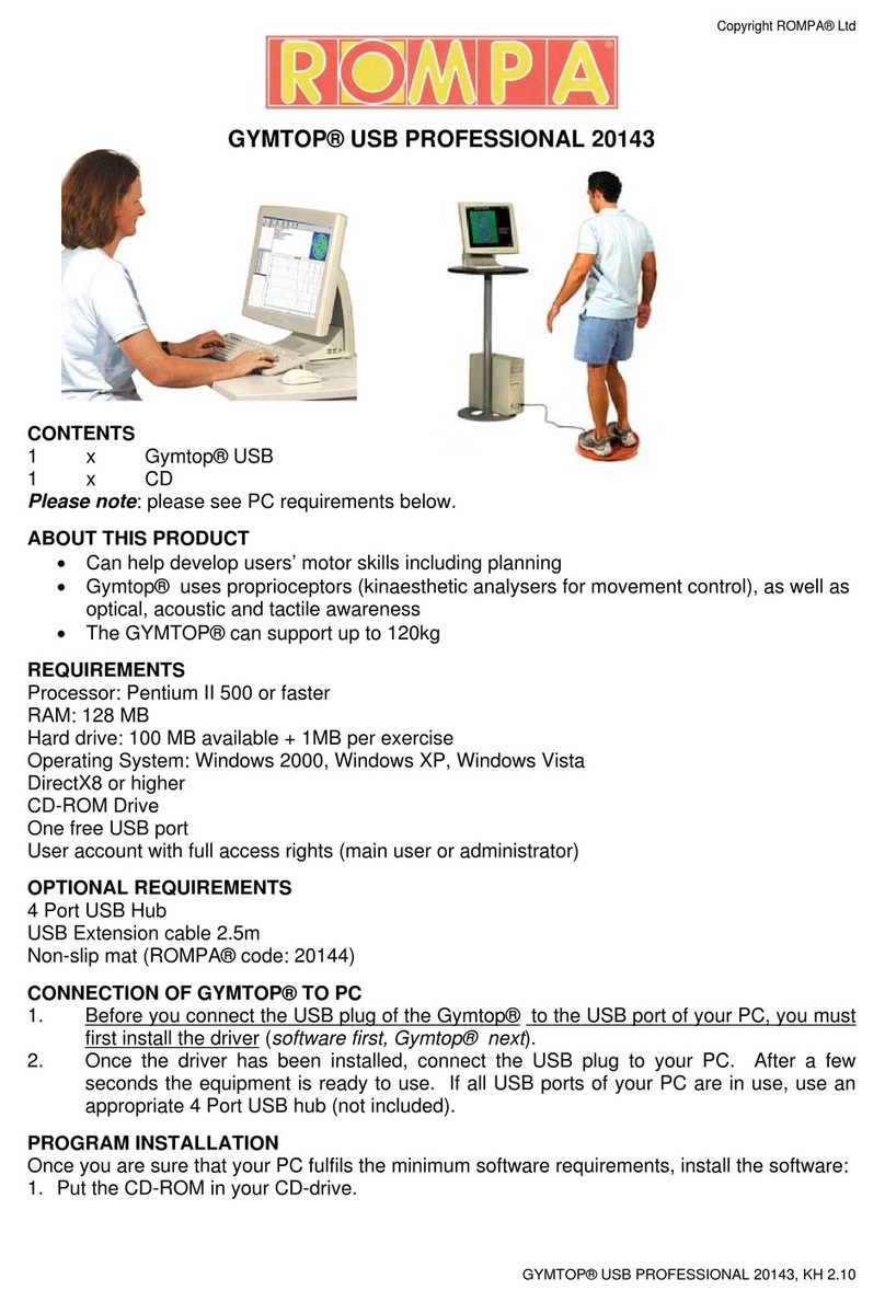 Rompa GYMTOP 20143 manual