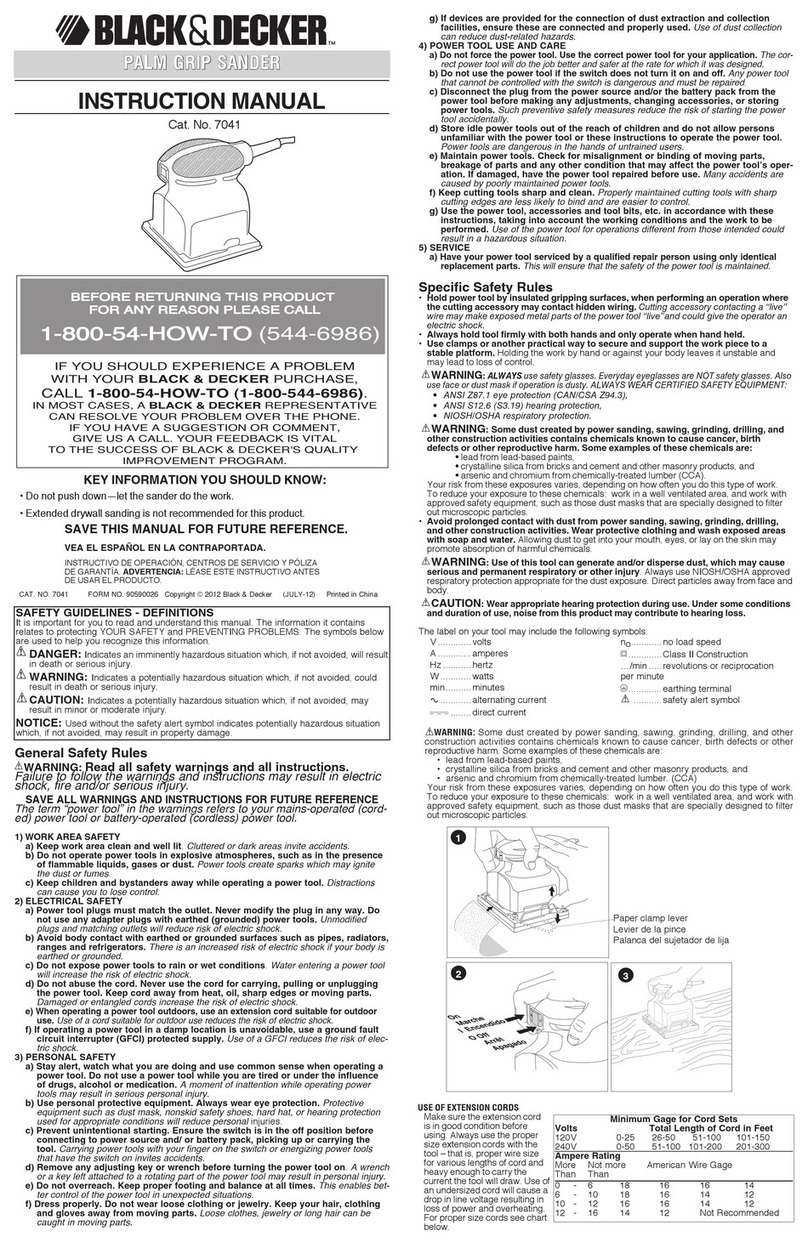 Black & Decker 7041 User manual