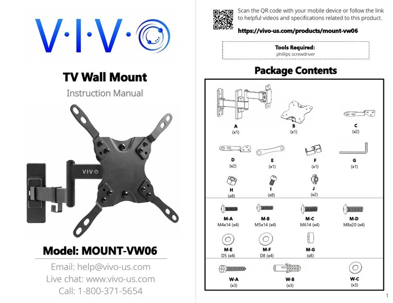 Vivo MOUNT-VW06 instruction manual