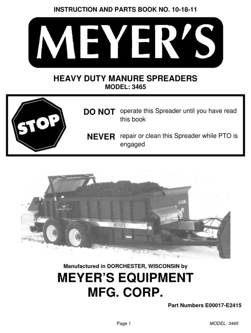 Meyer's 3465 User manual