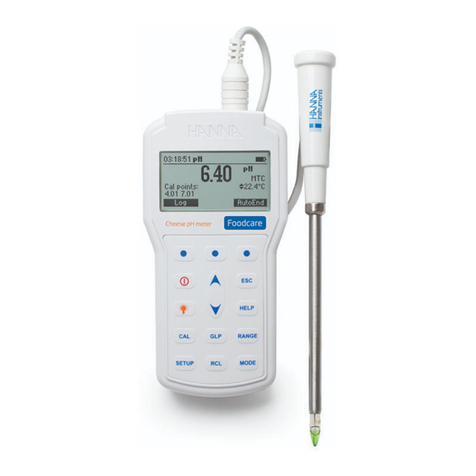 Hanna Instruments HI98165 User manual Hanna Instruments HI98165 User manual