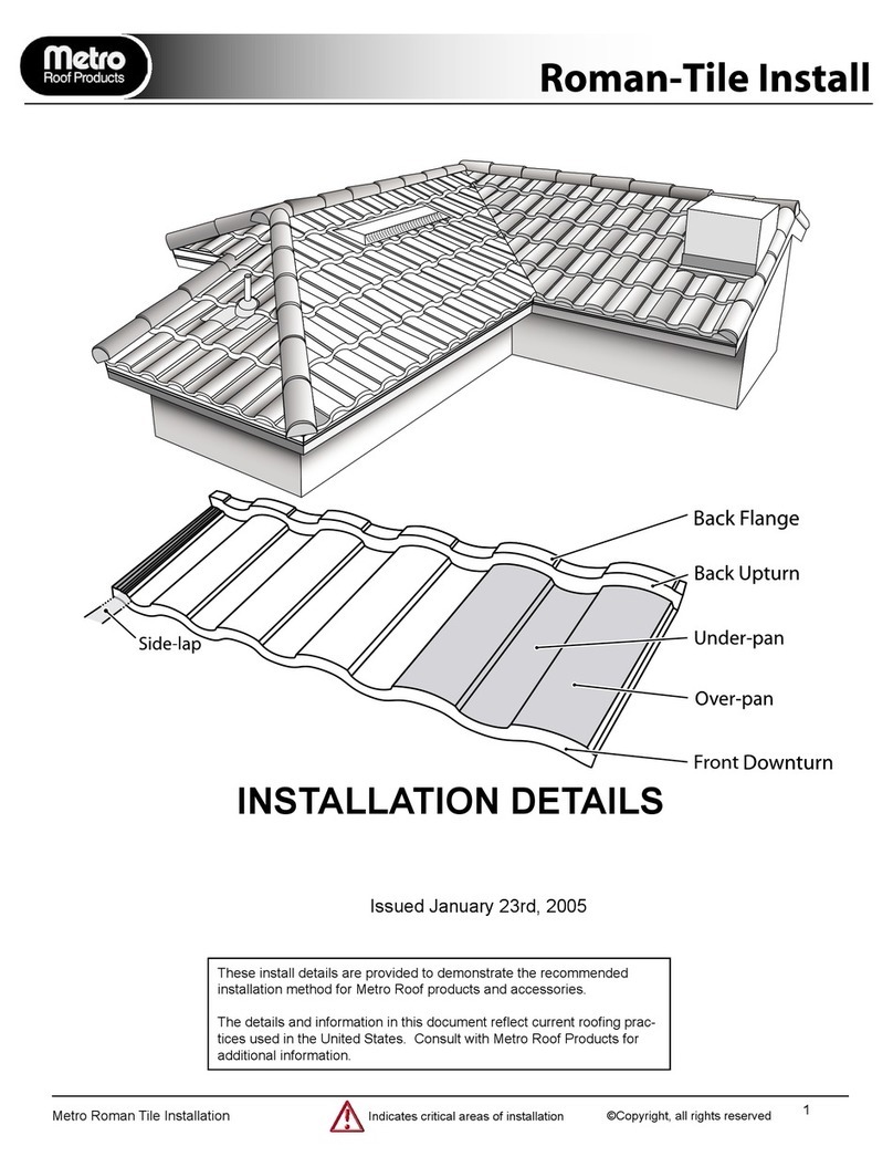 Metro DataVac Roman-Tile Installation details