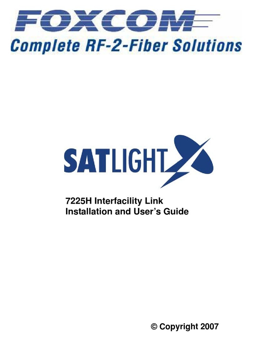 Foxcom SATLIGHT 7225H Installation and user guide