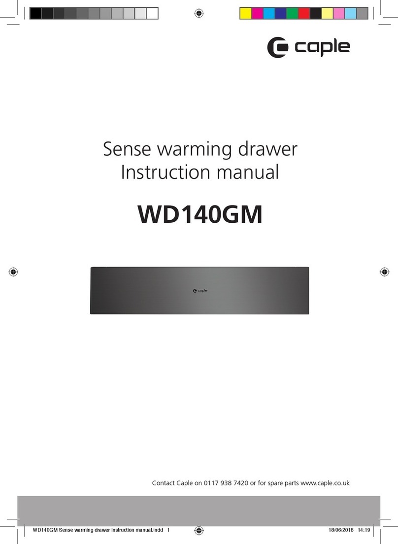 Caple WD140GM instruction manual