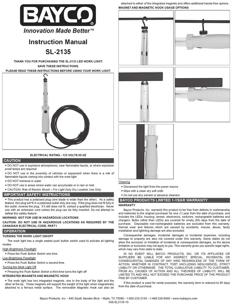 Bayco SL-2135 User manual