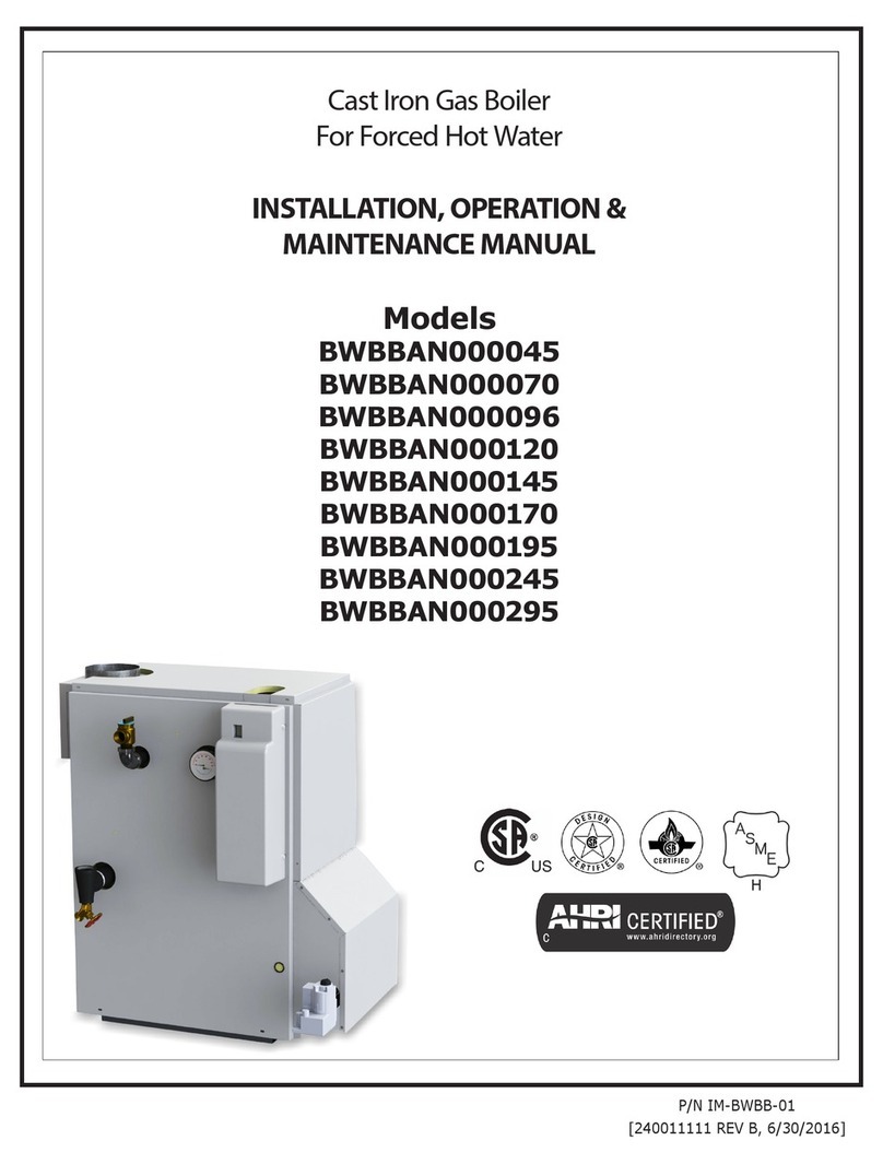 AHRI BWBBAN000045 Installation, operation & maintenance manual
