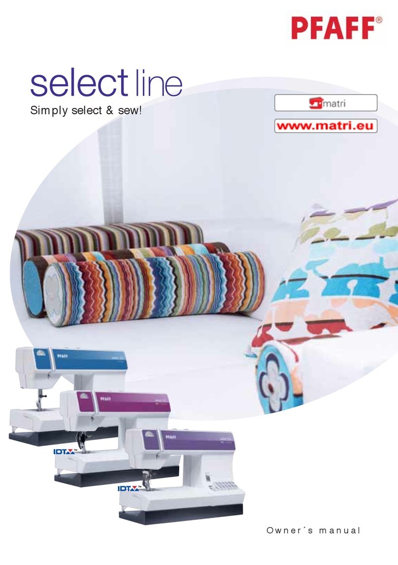 Pfaff select line 610A User manual