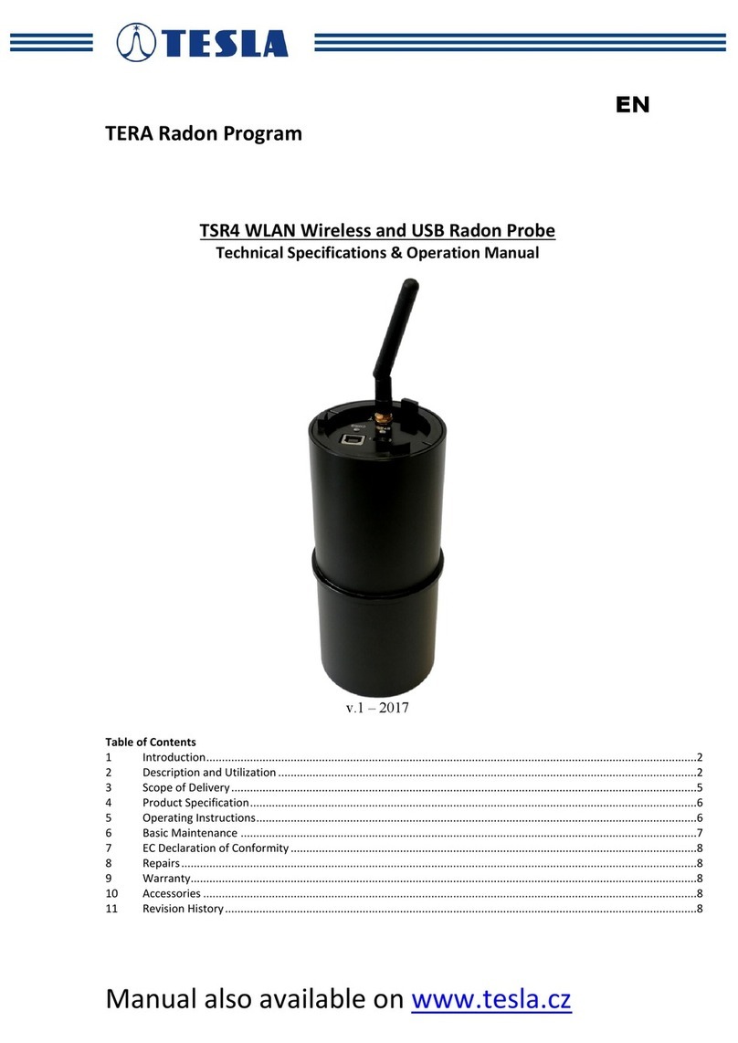 Tesla TSR4 Technical Specifications & Operation Manual