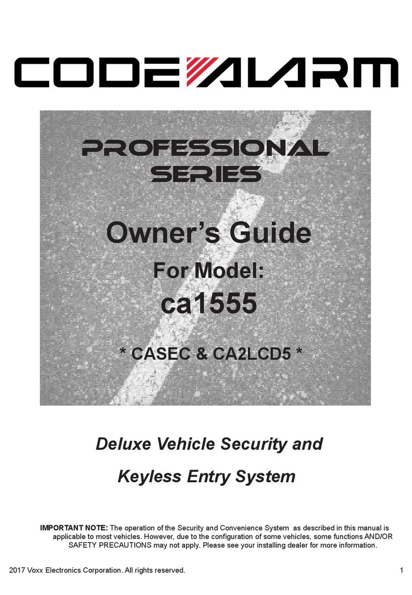 Code Alarm ca1555 User manual