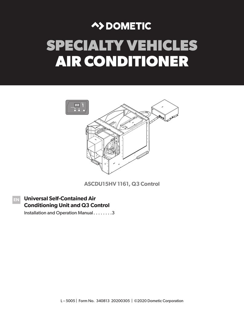Dometic ASCDU15HV 1161 User manual Dometic ASCDU15HV 1161 User manual