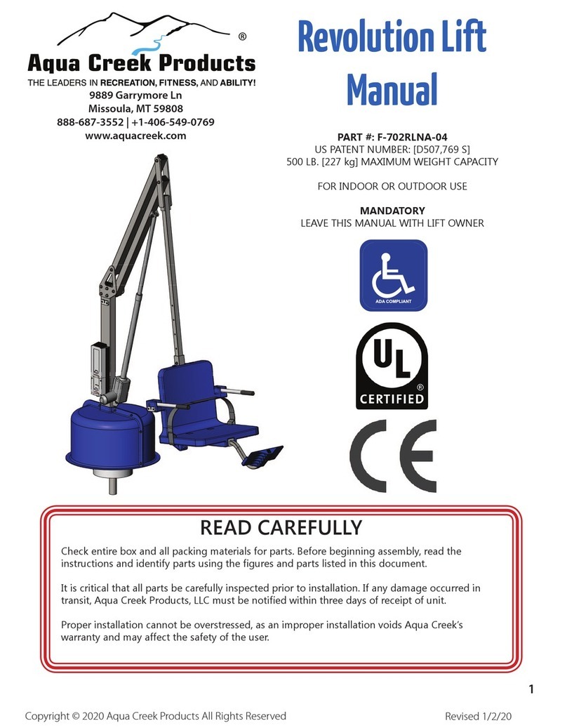 Aqua Creek Products F-702RLNA-04 manual