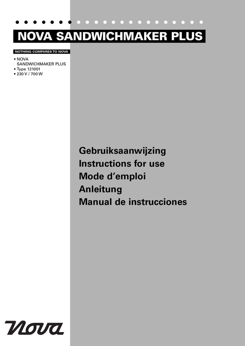Nova SANDWICHMAKER PLUS Instructions for use