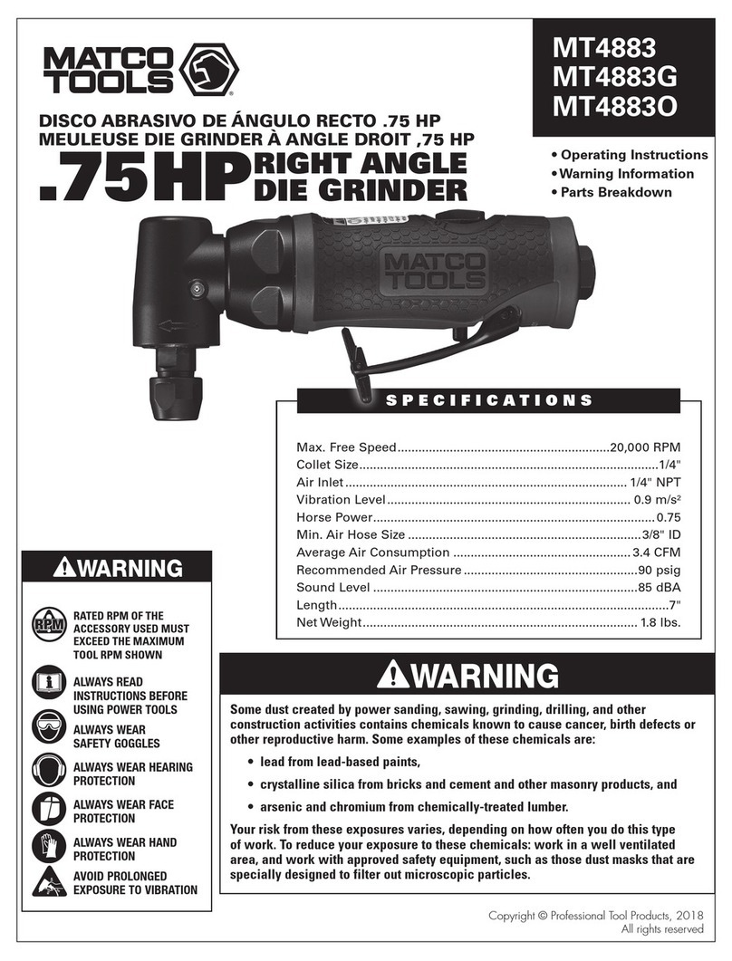 Matco Tools MT4883G User manual