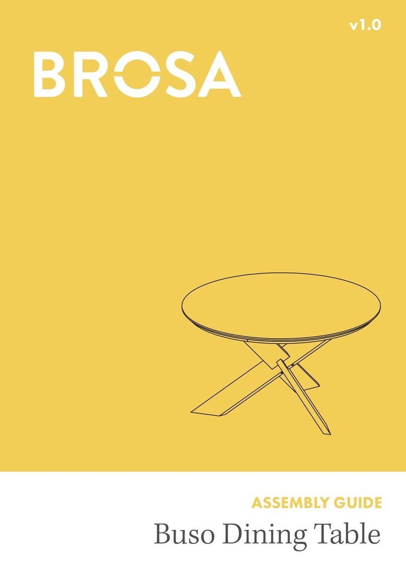 BROSA Buso Dining Table User manual BROSA Buso Dining Table User manual