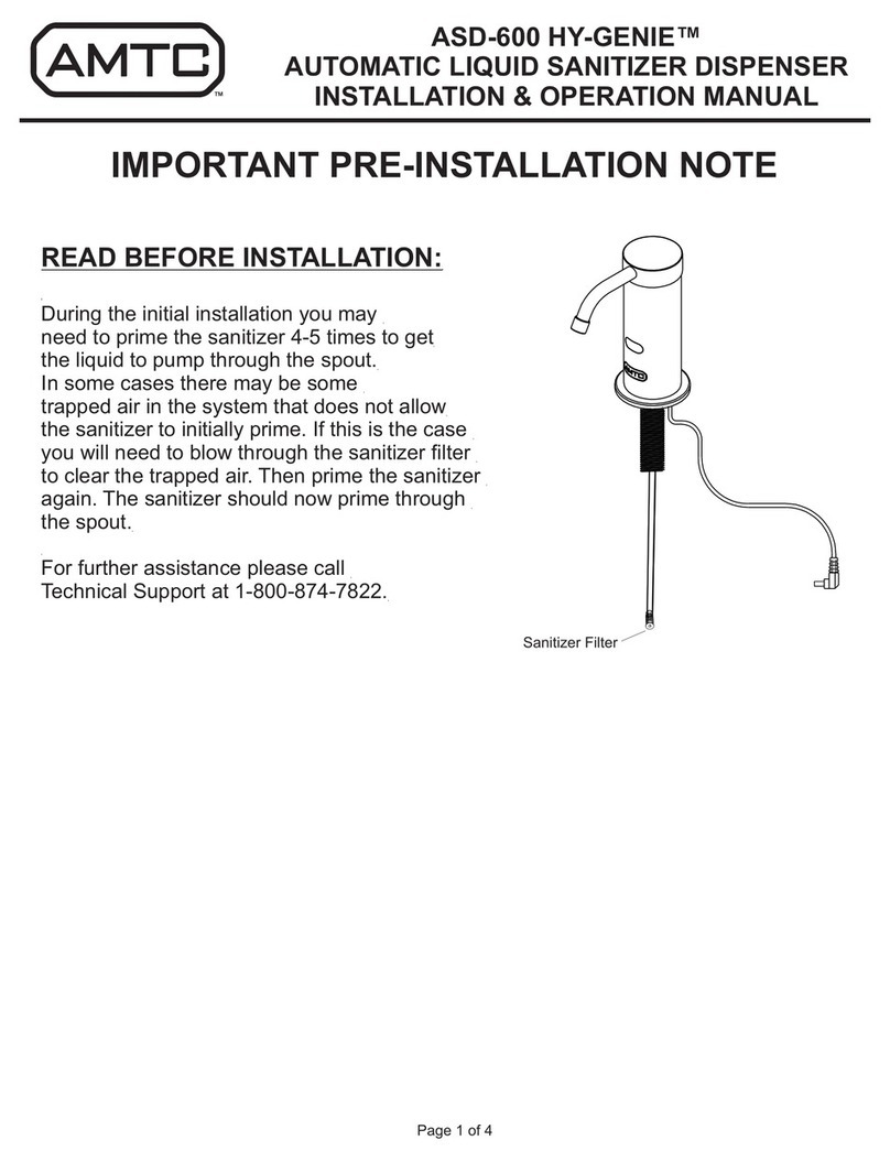 AMTC HY-GENIE ASD-600 Installation & operation manual