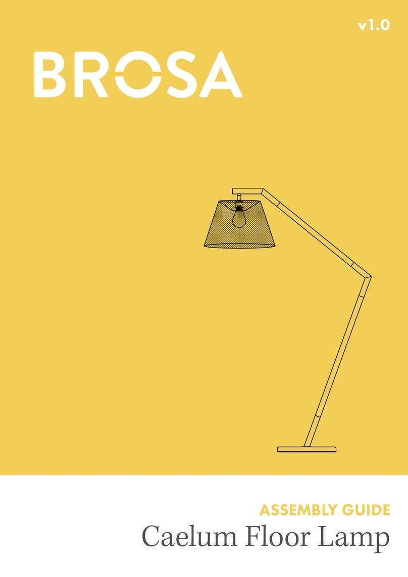 BROSA Caelum Floor Lamp Assembly guide