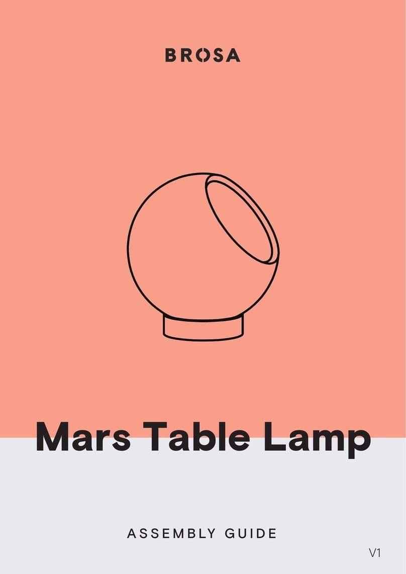 BROSA Mars Table Lamp User manual BROSA Mars Table Lamp User manual