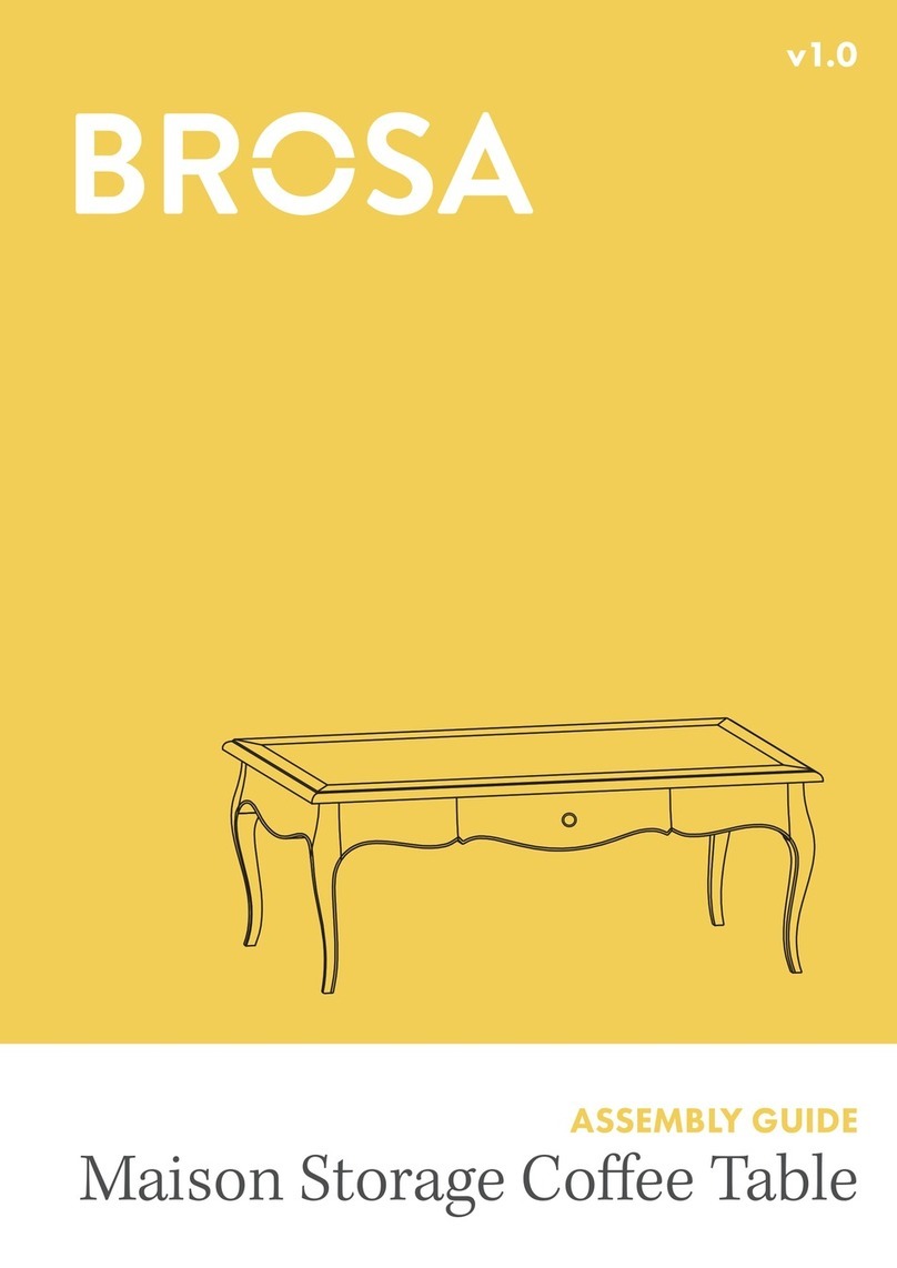 BROSA Maison Storage Coffee Table Assembly guide BROSA Maison Storage Coffee Table Assembly guide