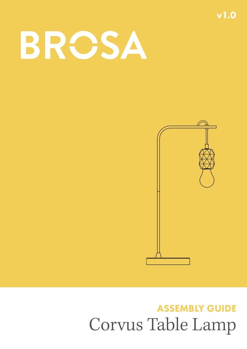 BROSA Corvus Table Lamp User manual BROSA Corvus Table Lamp User manual