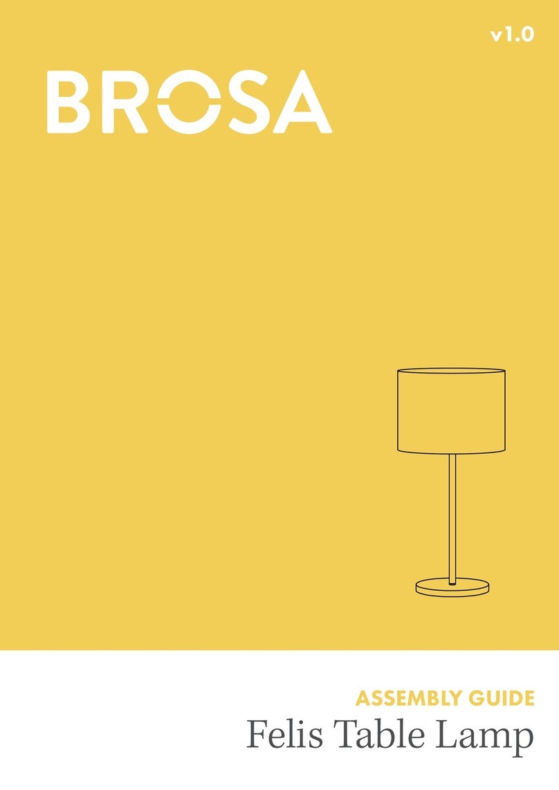 BROSA Felis Table Lamp User manual BROSA Felis Table Lamp User manual