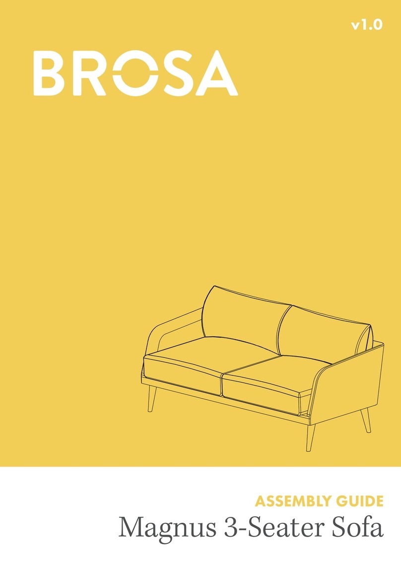 BROSA Magnus 3-Seater Sofa User manual BROSA Magnus 3-Seater Sofa User manual