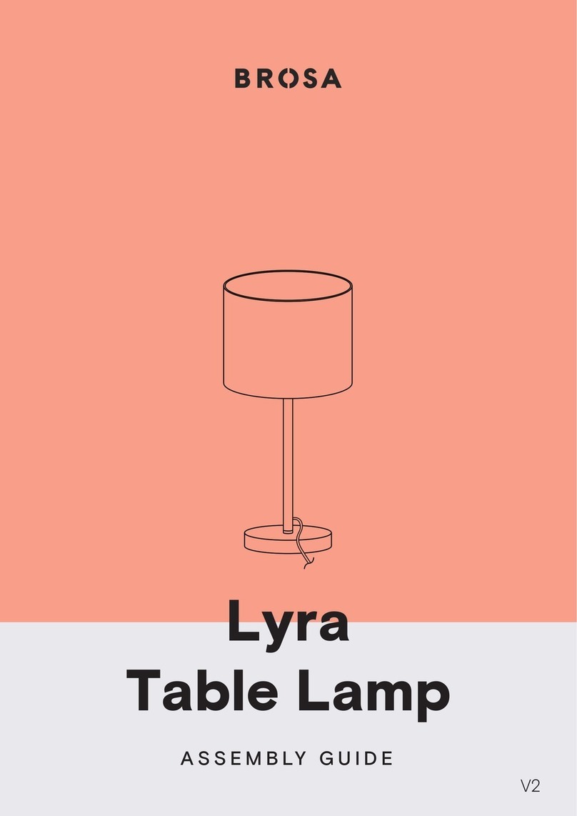 BROSA Lyra Table Lamp User manual BROSA Lyra Table Lamp User manual